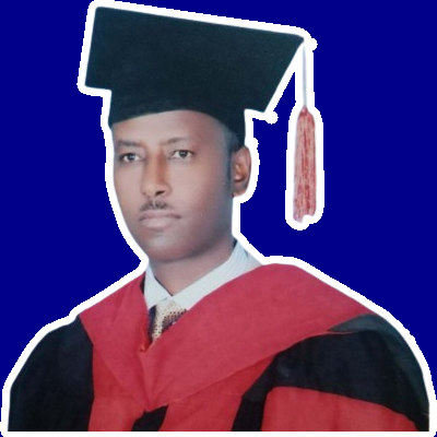 Professor Meareg Amare in academic regalia