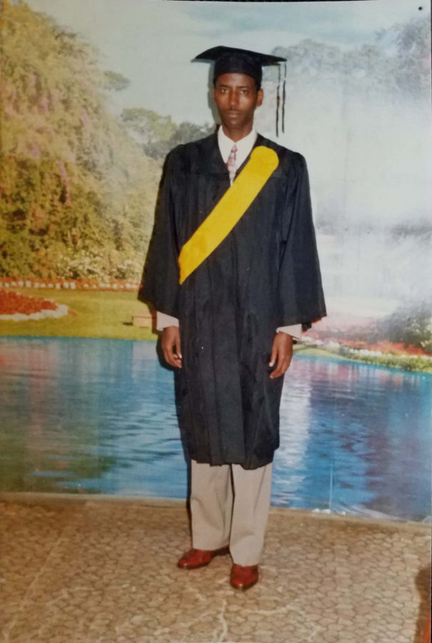 Professor Meareg Amare shortly after earning his Bachelor's Degree in Chemistry from Addis Ababa University.