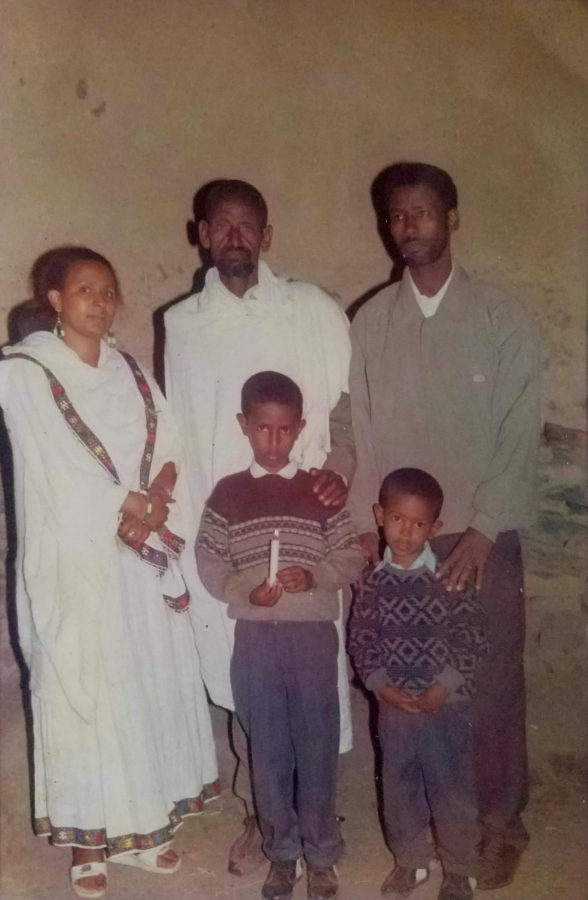 Family photograph in Adi-Tsehafi near Aksum, 1998.