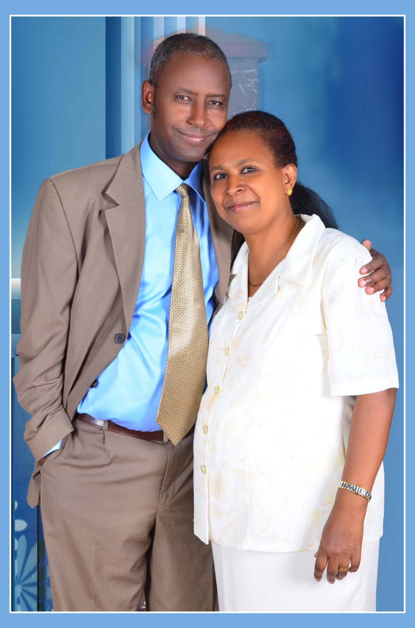 Professor Meareg Amare and his wife of 35 years, photographed together in Bahir Dar.