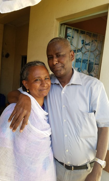 A photograph taken in Bahir Dar City after the exchange of wedding vows.