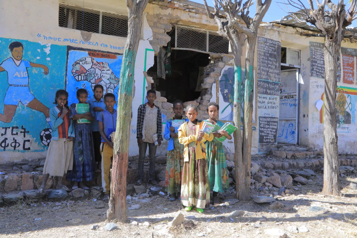 Photo from the foundation's education and community work in Tigray